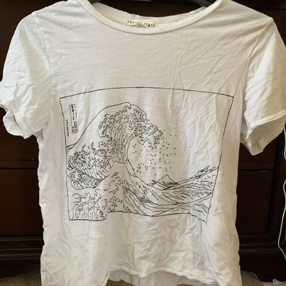 Urban outfitters white graphic shirt